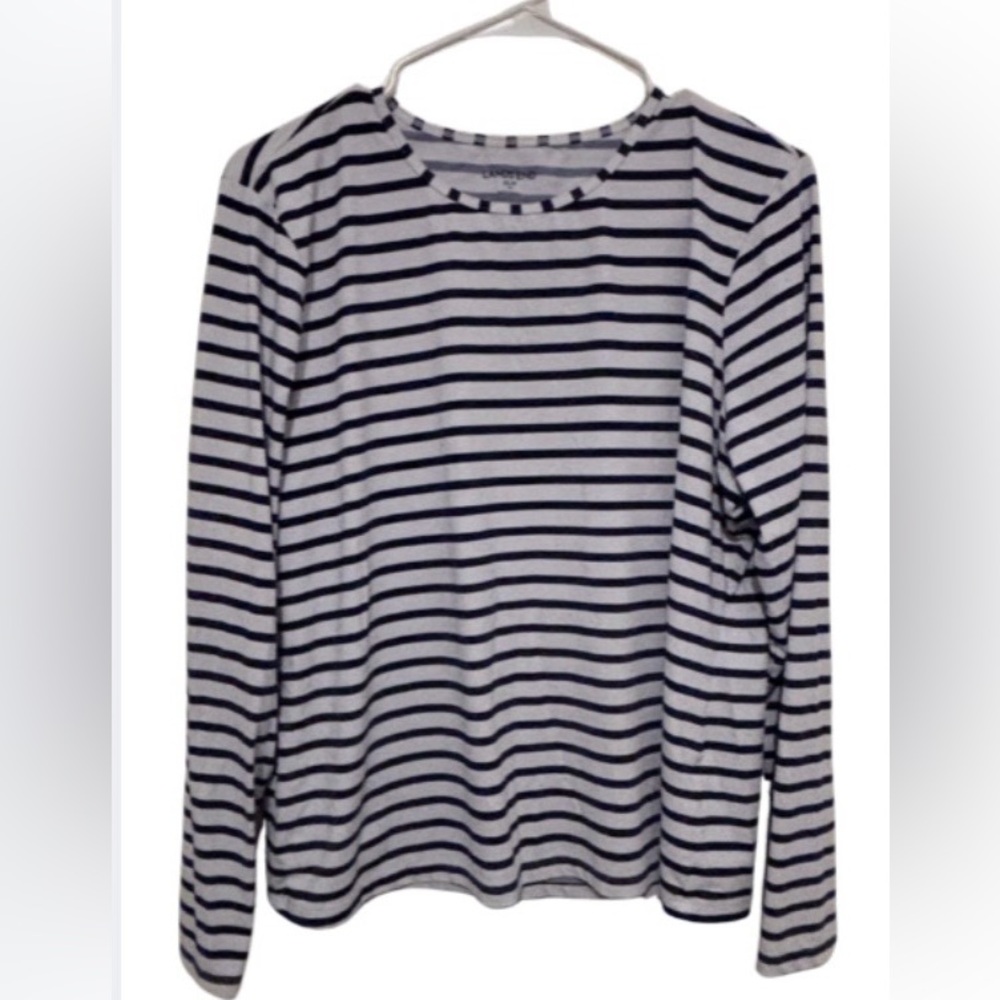 Lands End Women's SunShade UPF 50 Long Sleeve Rash Guard Swim Tee
